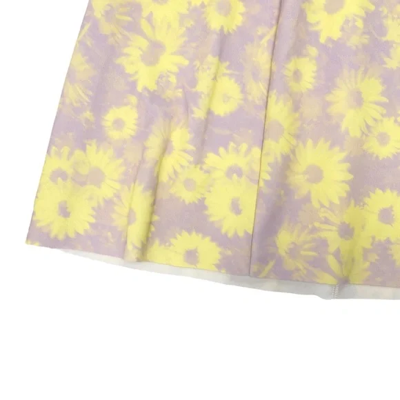 ASOS One Shoulder Puff Sleeve Cut Out Floral Midi Dress - Picture 8 of 16